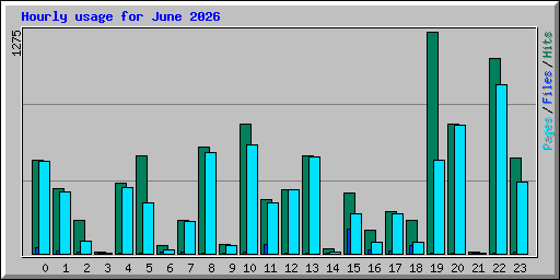 Hourly usage for June 2026